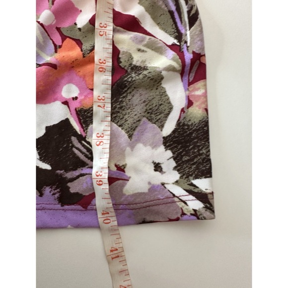 Maggy London Dress Women Size 6 Elastic Waist Pull On Stretch Short Sleeve New - Picture 9 of 11